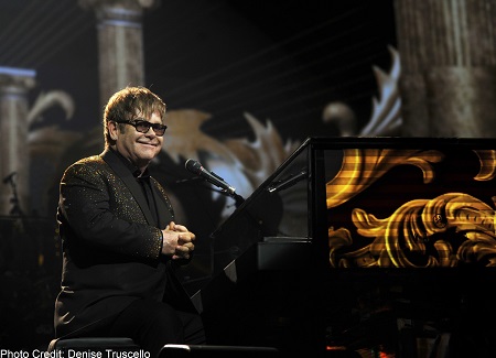 Elton John's Triumphant Return To Caesars Palace With "Million Dollar Piano"