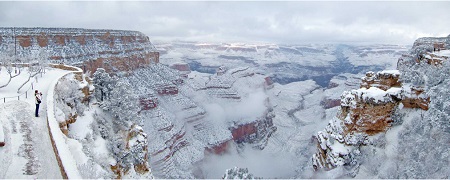 news-What the Grand Canyon Looks Like From After a winter storm