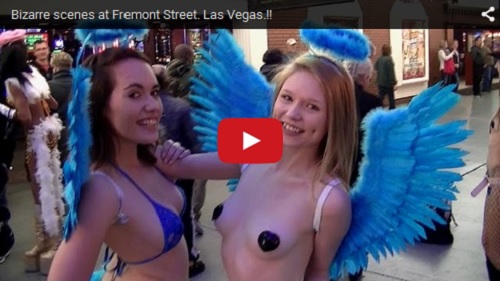WWW-Bizarre Scenes At Fremont Street Las Vegas