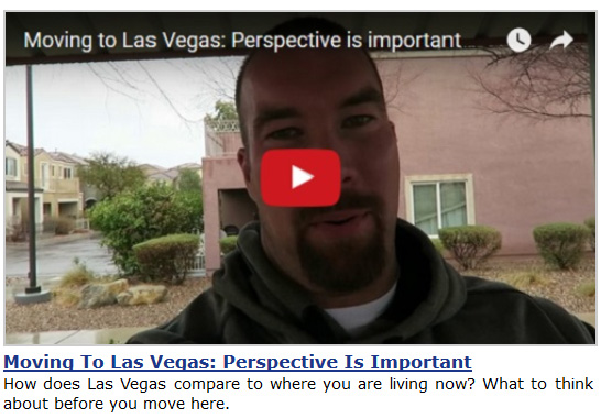 Moving To Las Vegas: Perspective Is Important